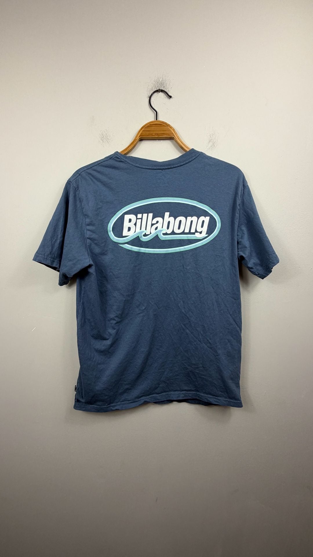 Billabong Premium Tee T-Shirt Size Medium Blue Graphic Logo 7