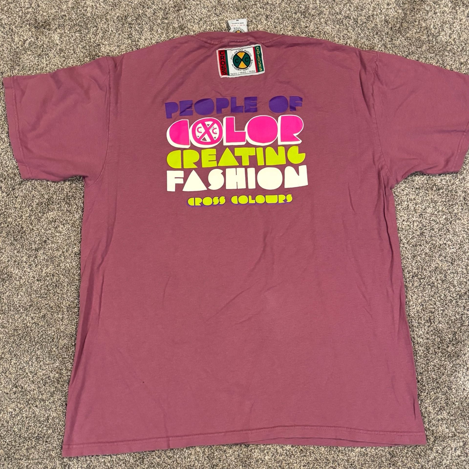 Cross Colours People Of Color Creating Fashion Size M T-Shirt 2
