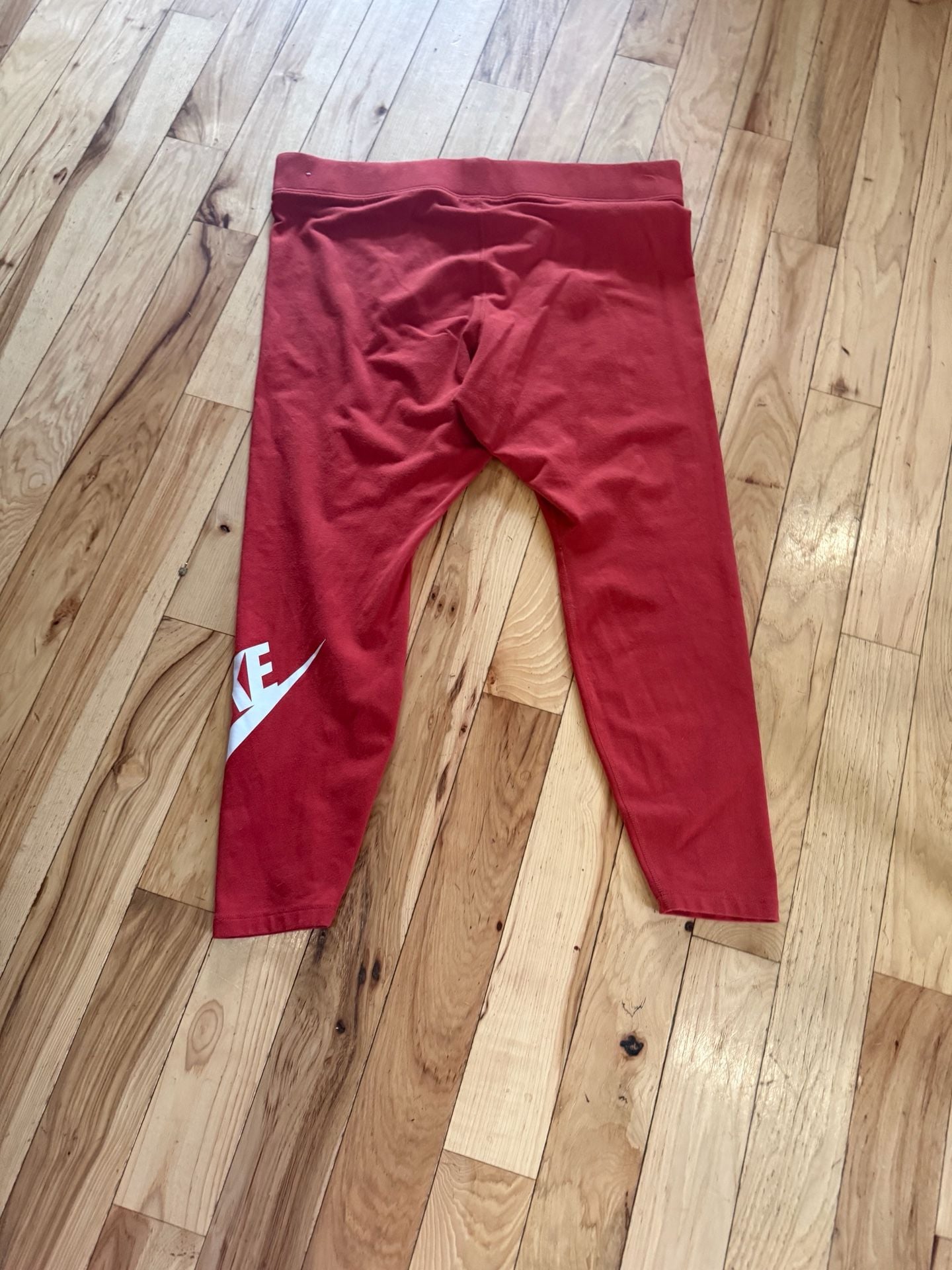 Nike Futura Graphic Leggings Size 2X Red White Logo Stretch 2