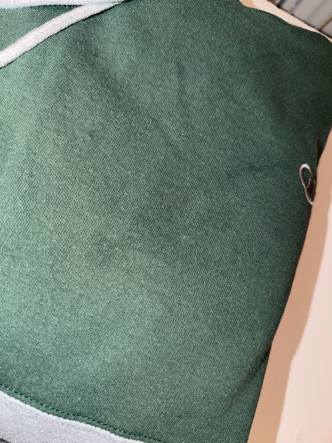 Champion Colorblock Hoodie Size M Green Grey 9