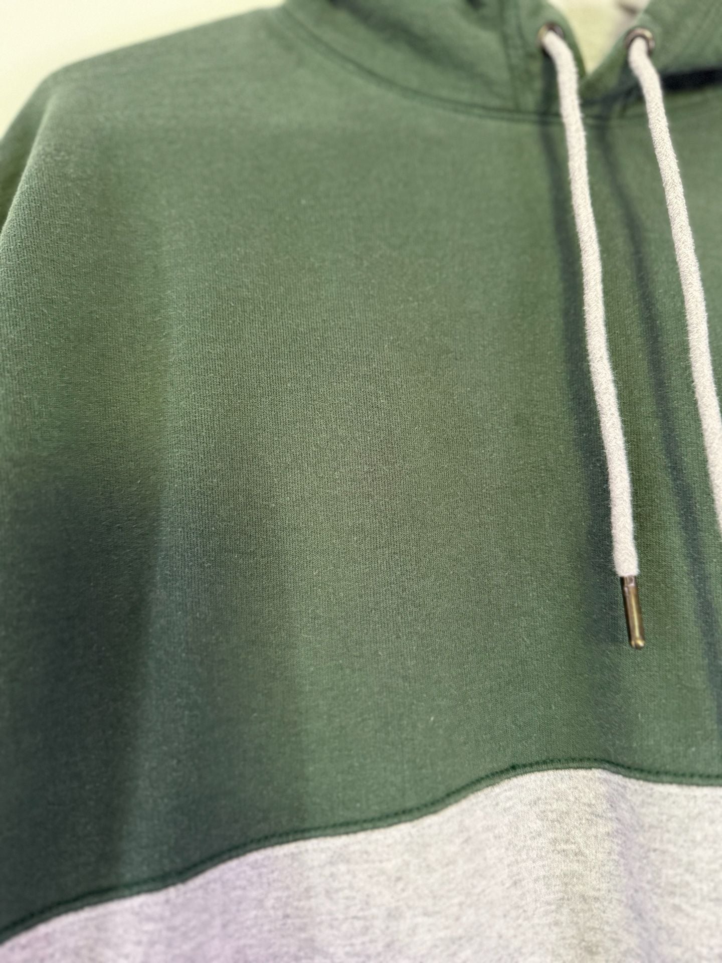 Champion Colorblock Hoodie Size M Green Grey 10