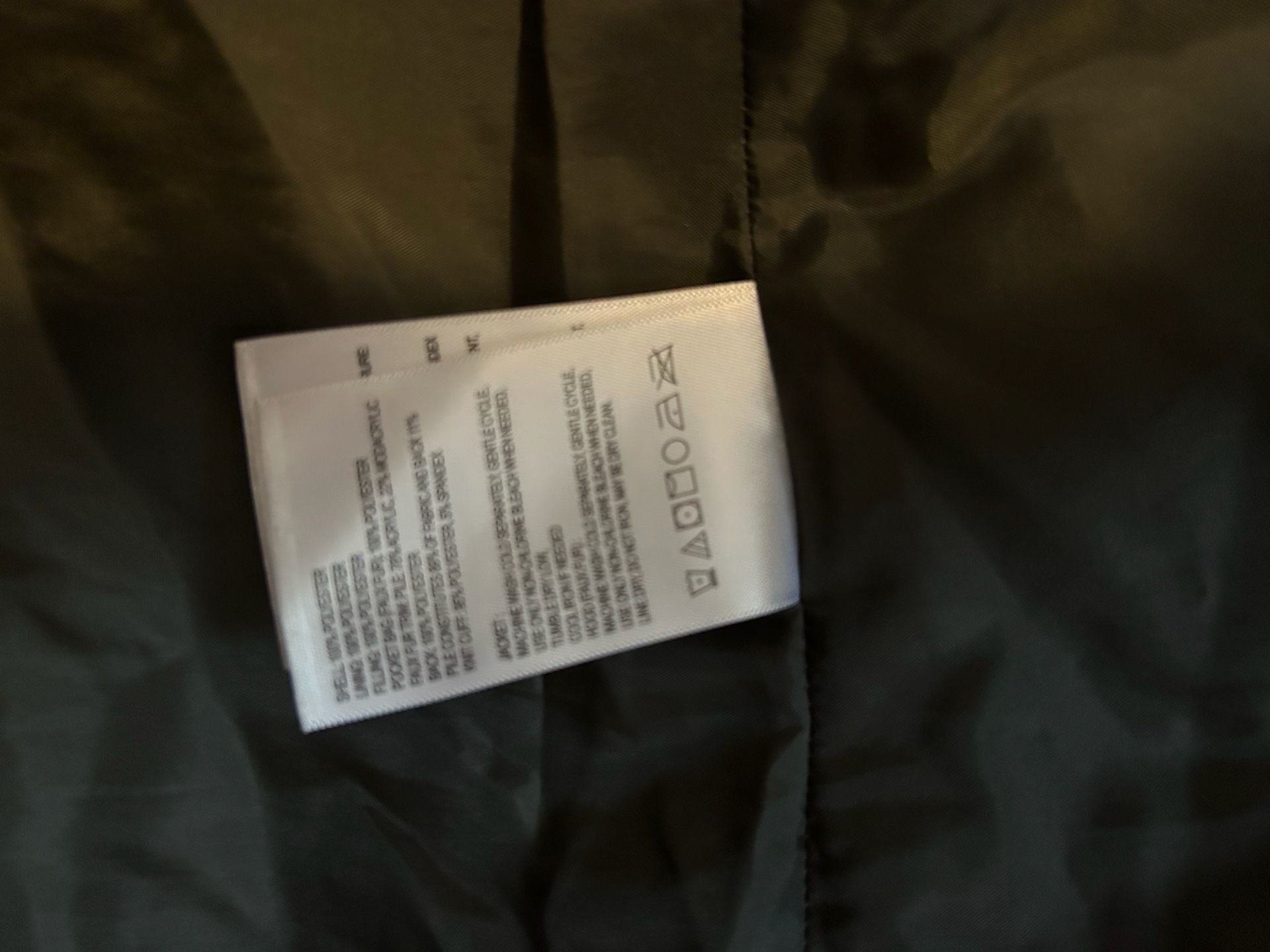 Laundry by Shelli Segal Puffer Jacket Black Faux Fur Hood 9