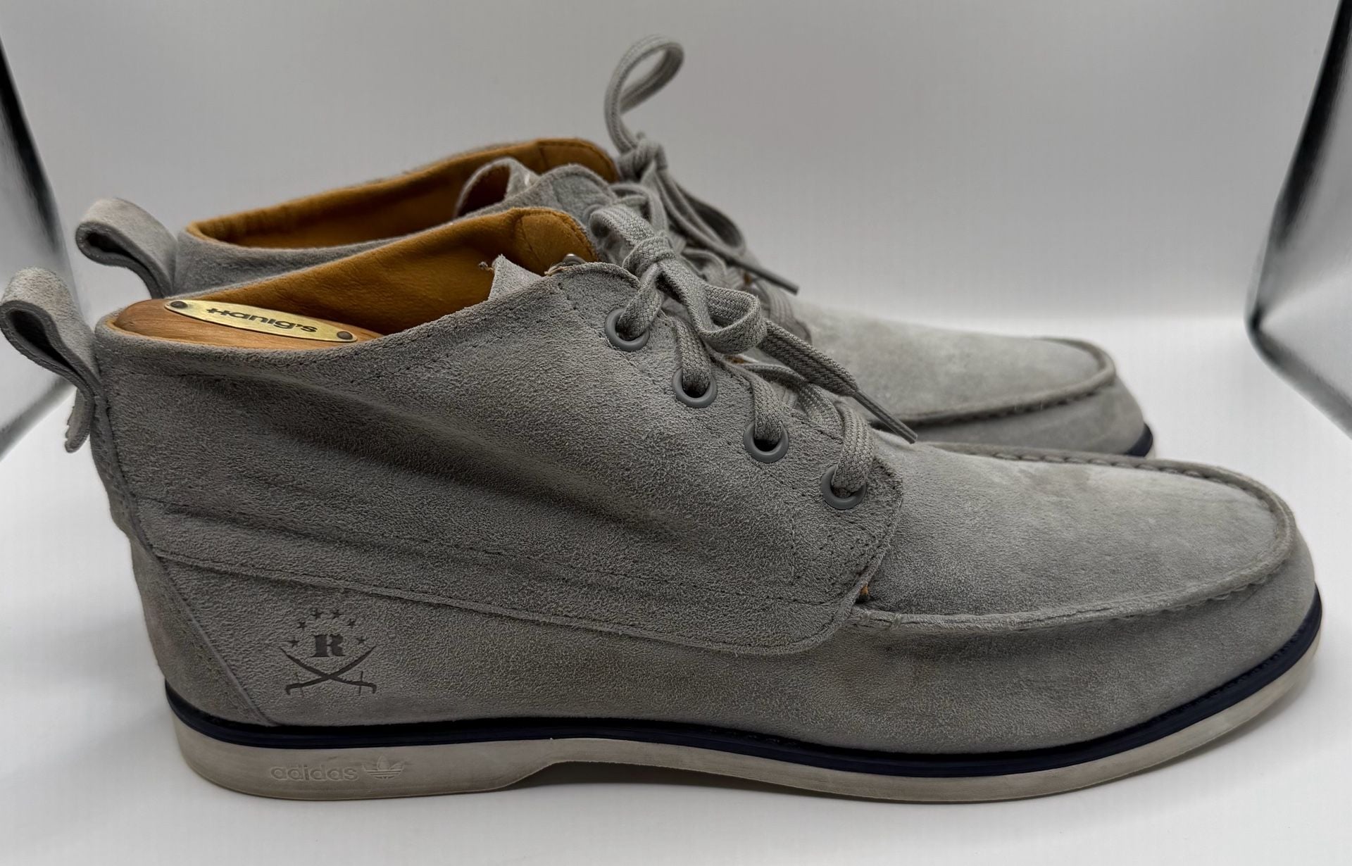 Ransom by Adidas Valley High Size 10.5 Gray Suede Chukka Boots 3