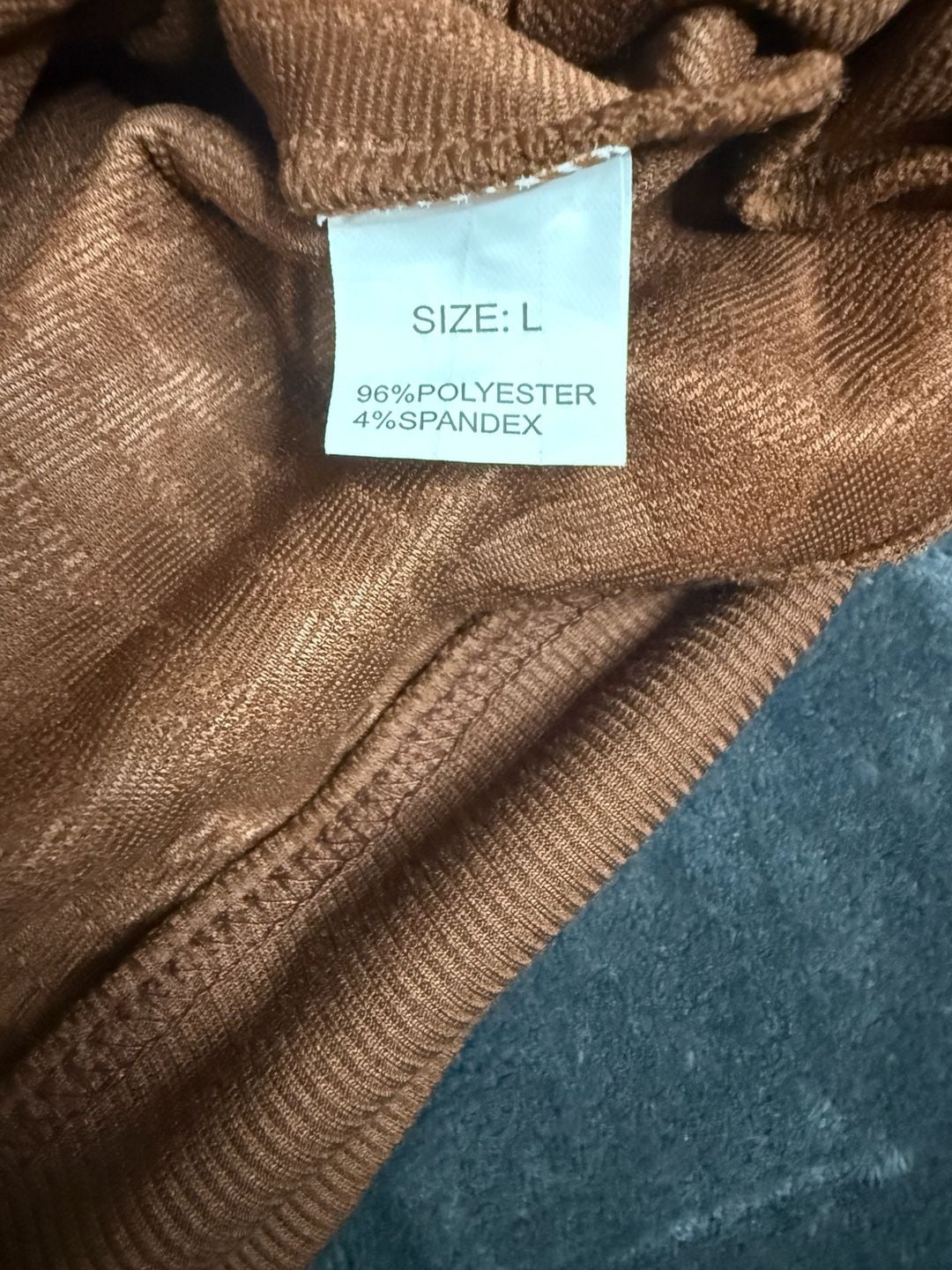 Men’s WCQ Cable Knit Pullover Sweater Size L Brown Crewneck Textured#165 5