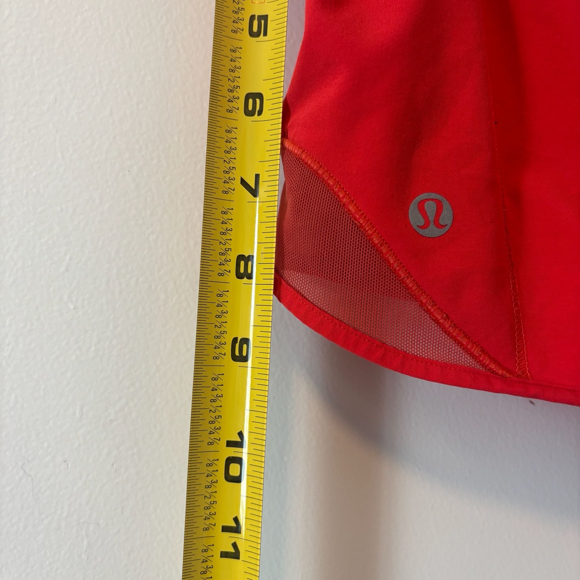 Lululemon Hotty Hot High Rise Short 4 Red Athletic Running 8