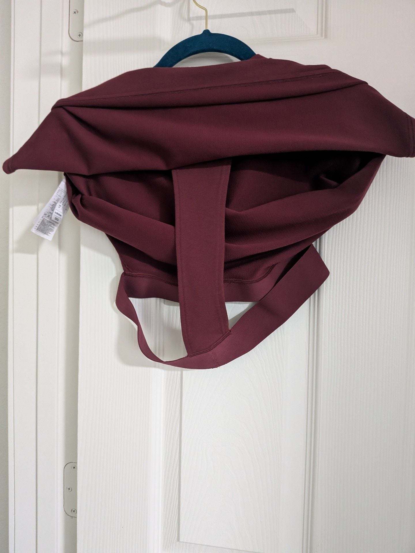 Adidas Power Crop Top Burgundy 5