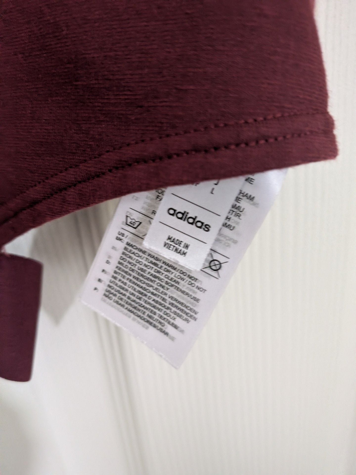 Adidas Power Crop Top Burgundy 8