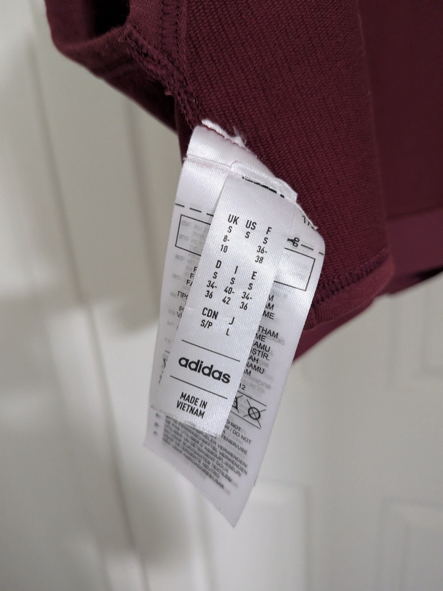 Adidas Power Crop Top Burgundy 11