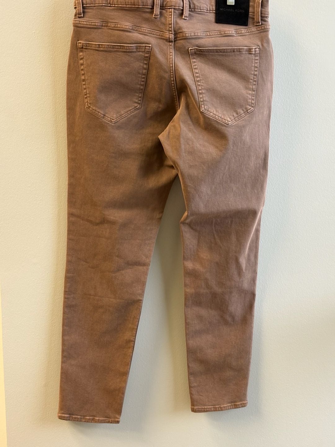 Michael Kors Mid Rise Slim Jeans Size 14/32 Brown Denim Pants 4