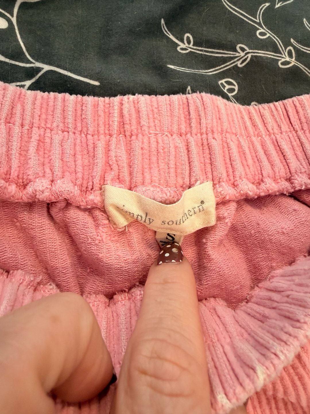 Simply Southern Corduroy Shorts Size S Pink 4