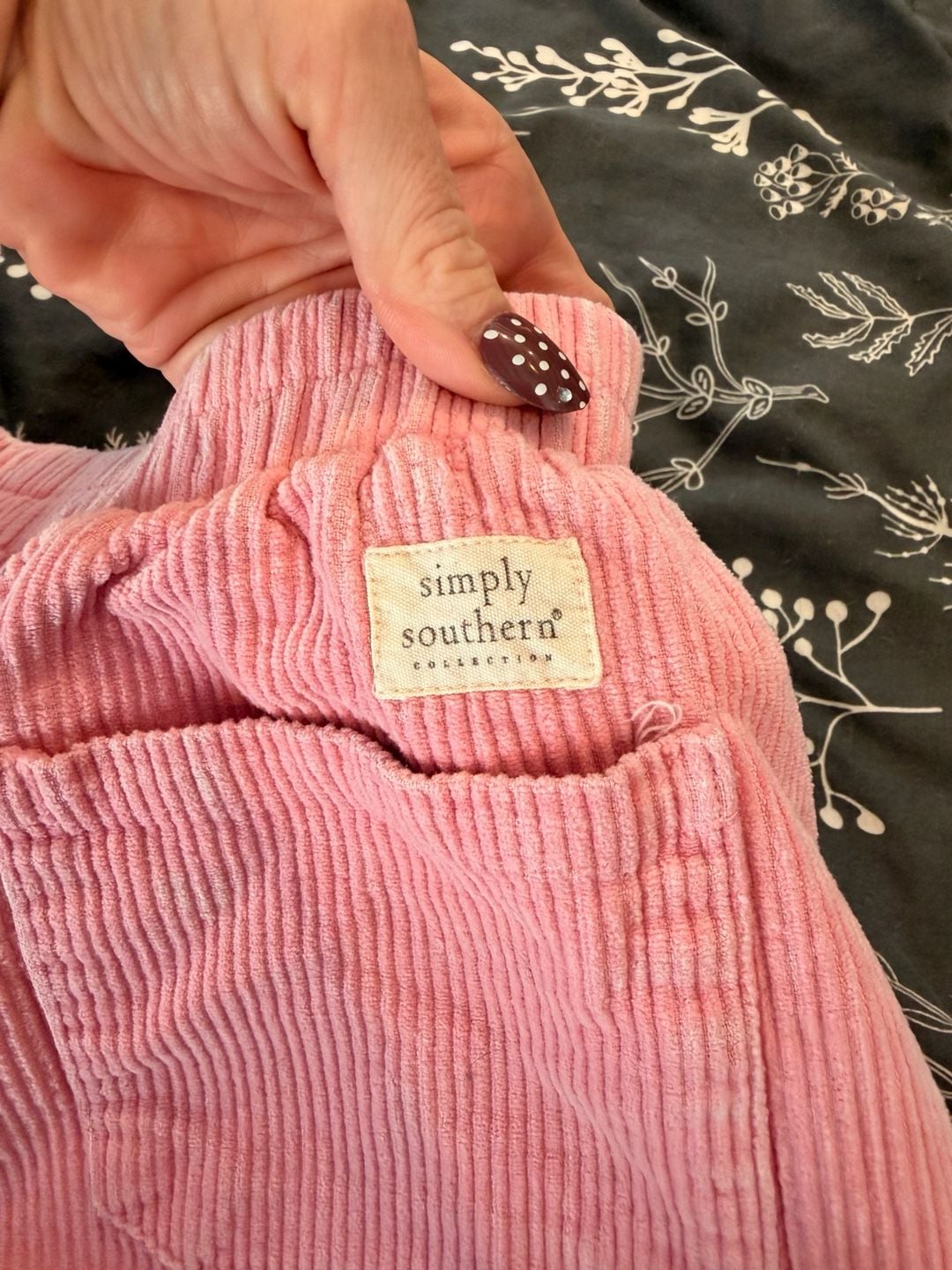 Simply Southern Corduroy Shorts Size S Pink 6