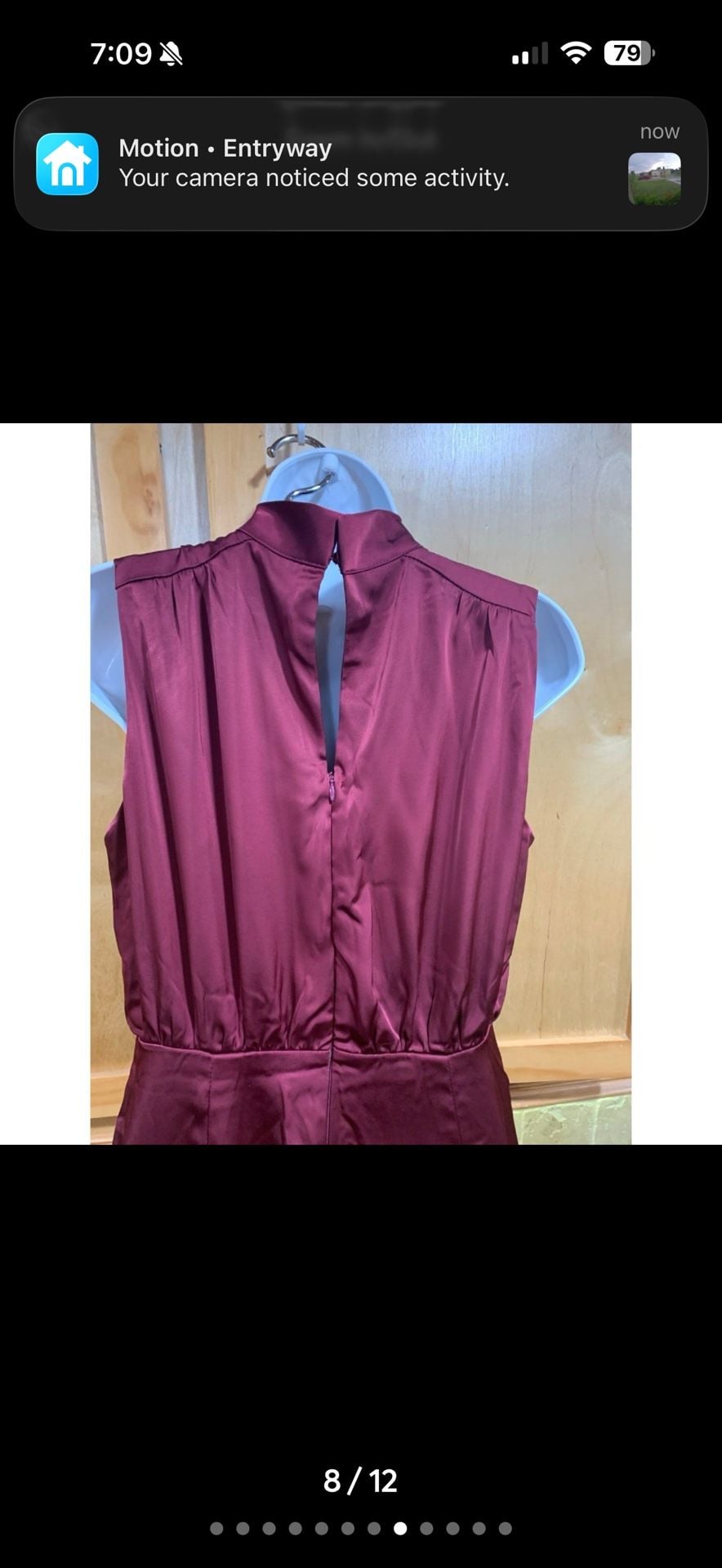 Lulus Classic Elegance Wine Red Satin Mock Neck Jumpsuit 8