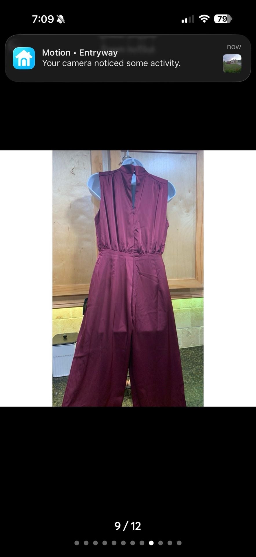Lulus Classic Elegance Wine Red Satin Mock Neck Jumpsuit 9