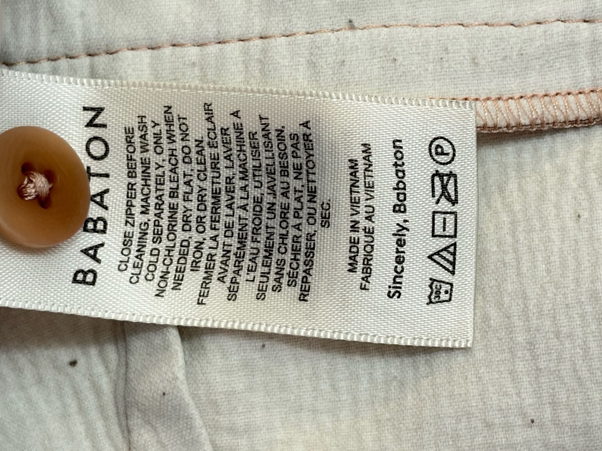 Babaton Aritzia Size 12 Blush Pink Vegan Leather Pants High Rise Sleek Trouser  7