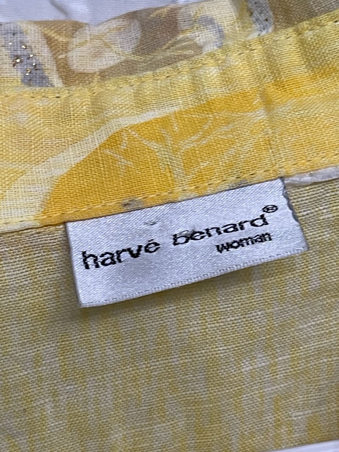 Vintage Harve Benard Yellow Floral Button Up Blouse Shirt Cottagecore 3