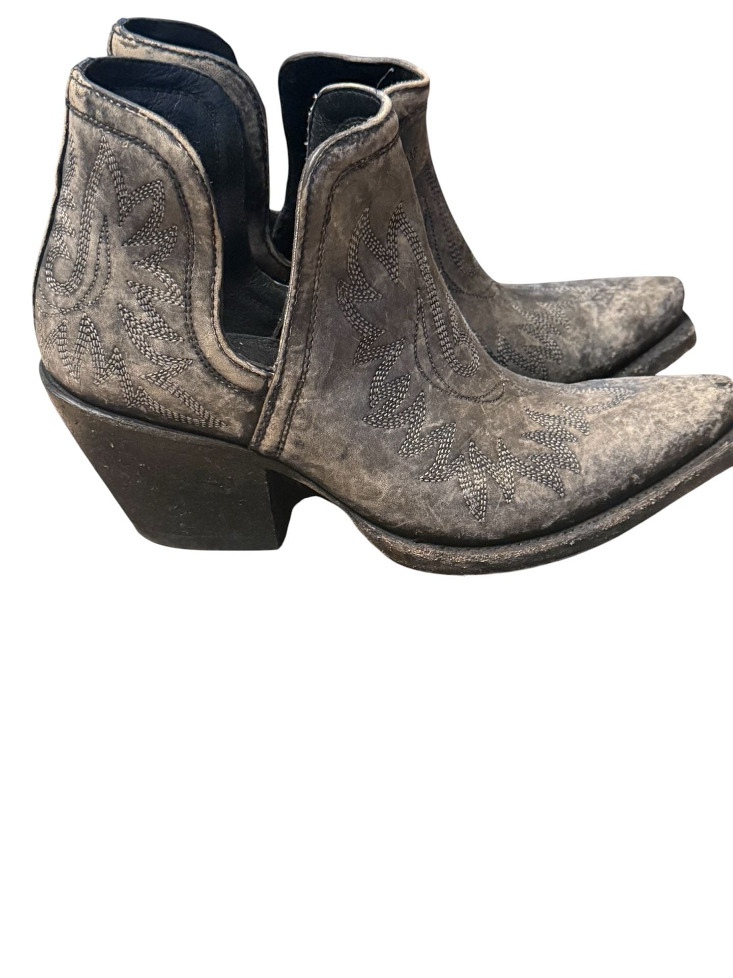 Ariat Dixon Western Boot Size 9 Naturally Distressed Black 2