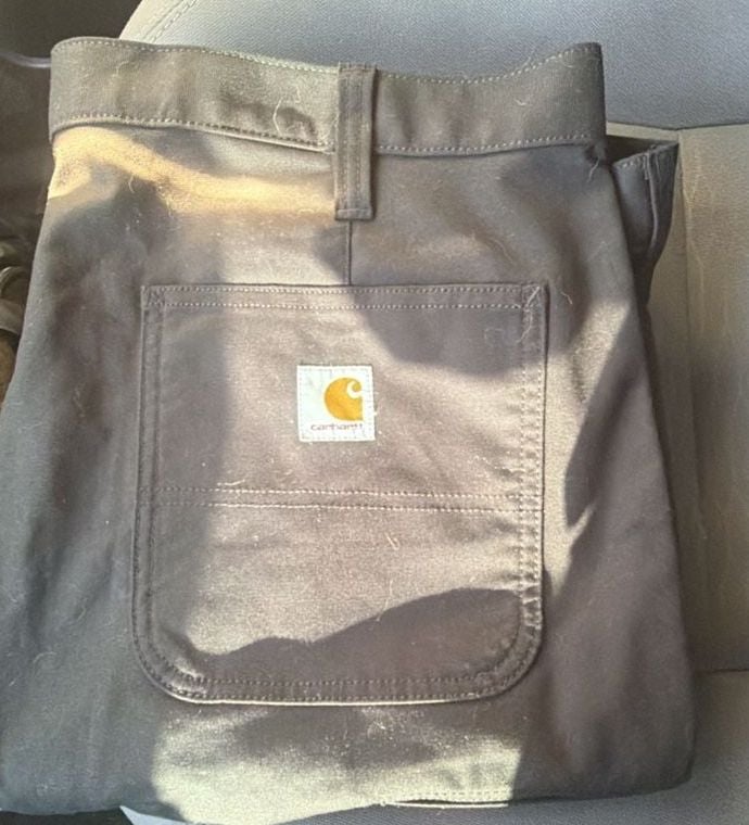Carhartt Relaxed Fit Canvas Work Pants Size 40x34 Black 1