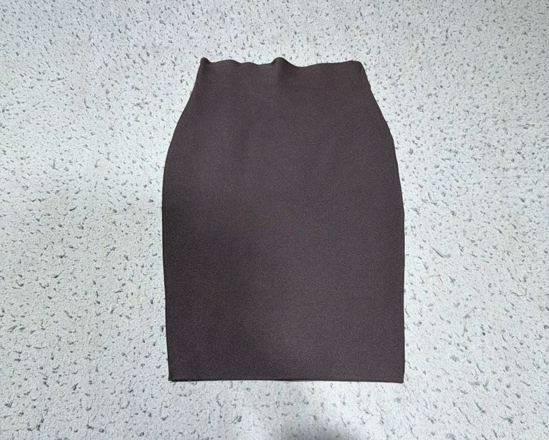 Shinestar Pencil Skirt Size S Black Bodycon Ribbed Mini 2