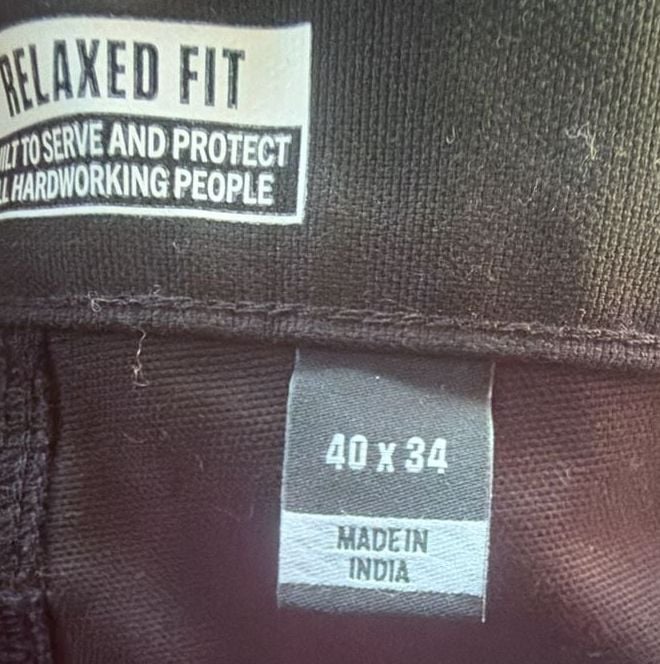Carhartt Relaxed Fit Canvas Work Pants Size 40x34 Black 3