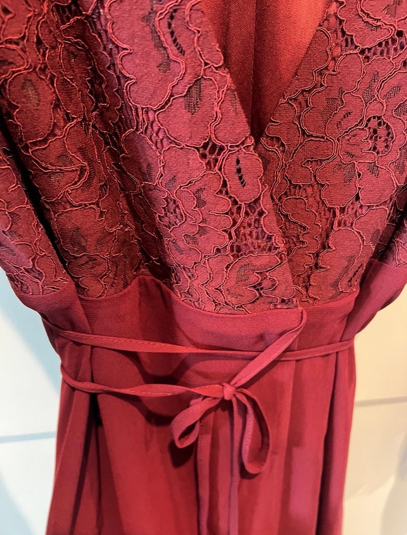 Lulus Awaken My Love Maxi Dress Size XS Burgundy 7