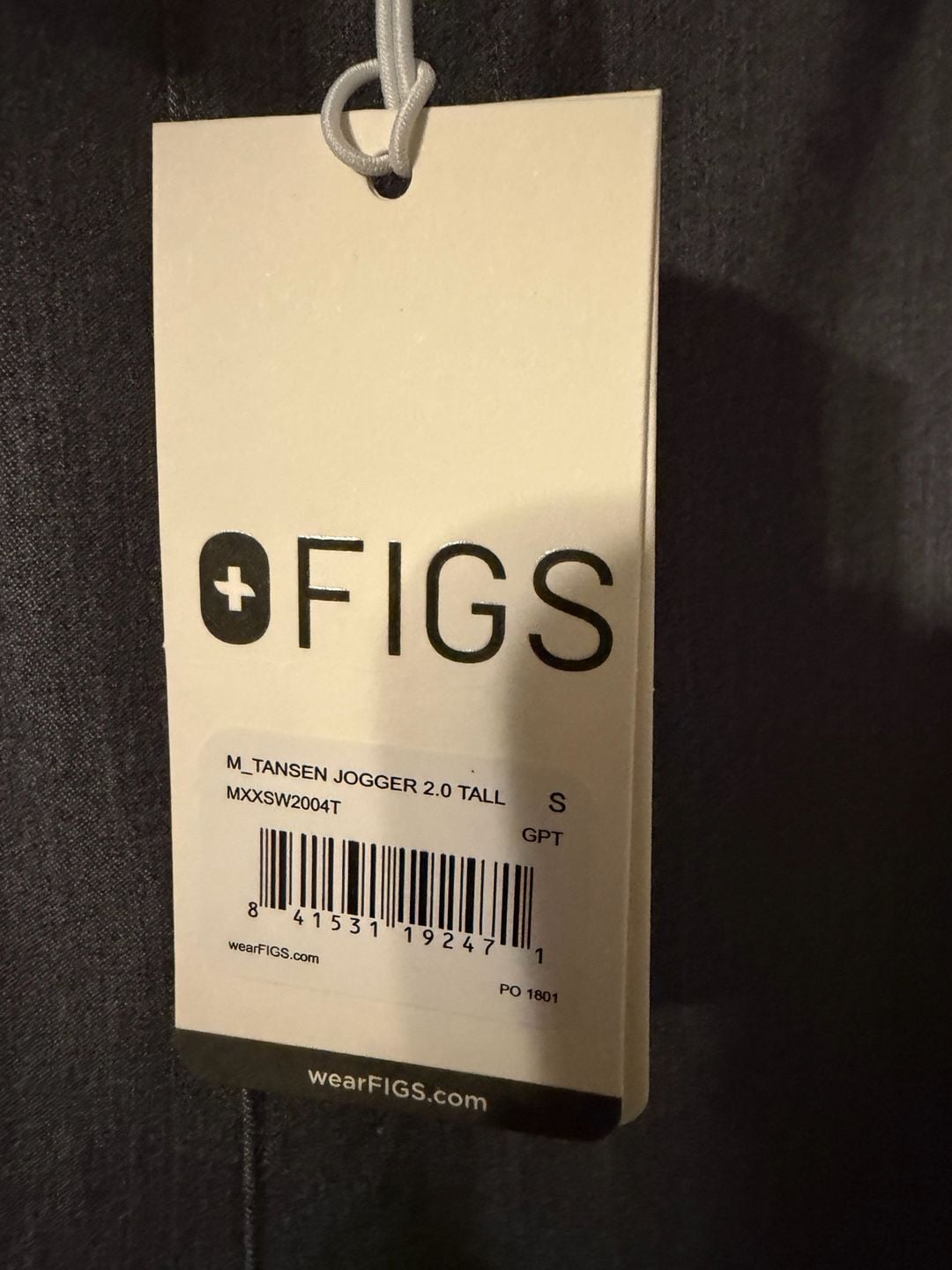 FIGS Tansen Jogger 2.0 Tall Size S Graphite Scrub Pants 3