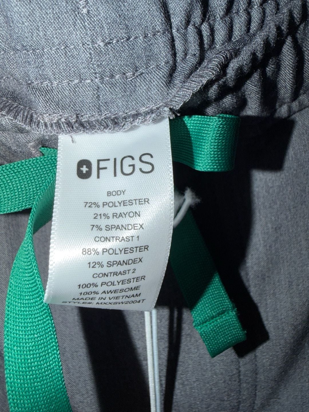 FIGS Tansen Jogger 2.0 Tall Size S Graphite Scrub Pants 4