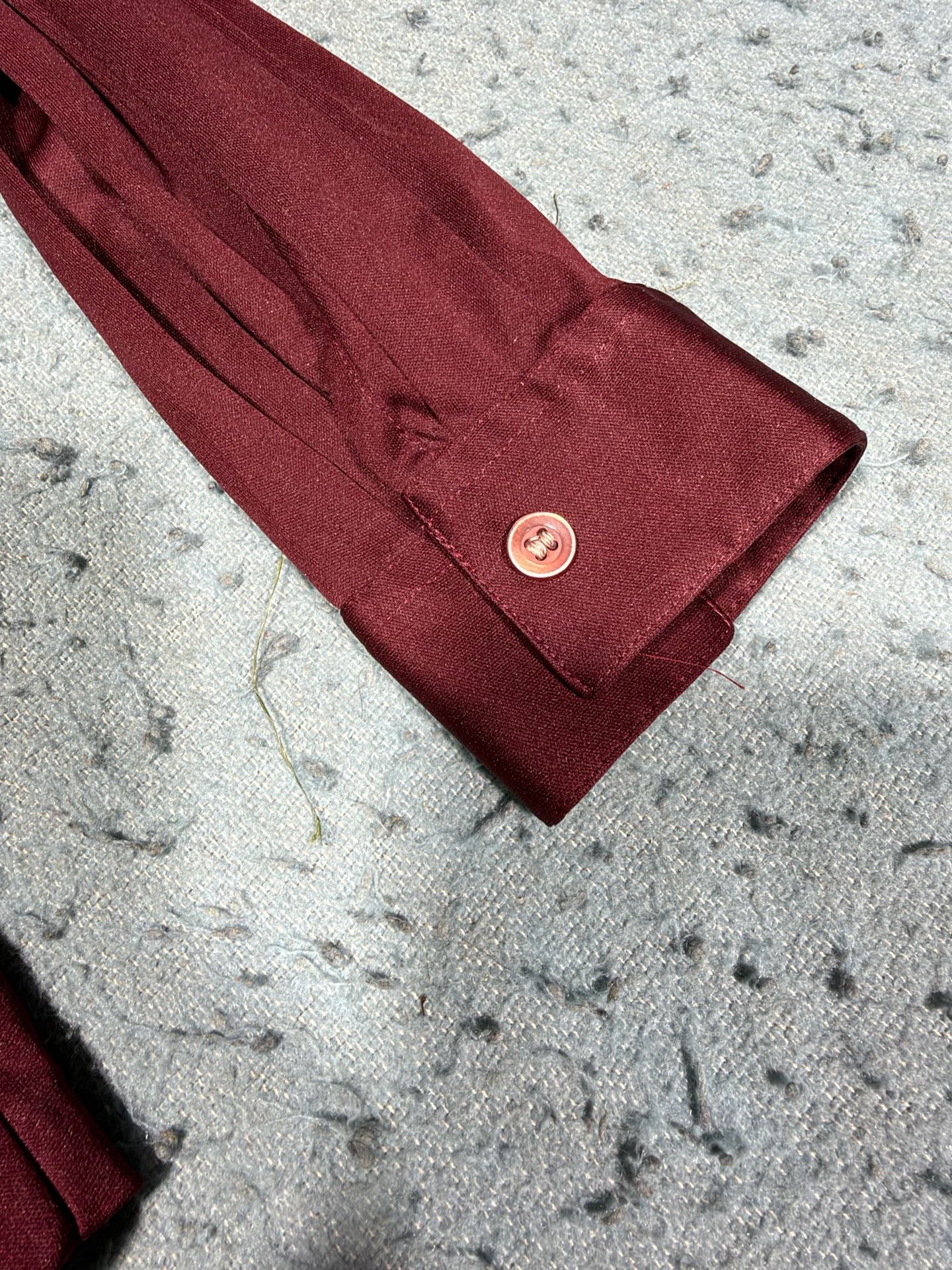 Bobbie Brooks Long Sleeve Button-Up Shirt Burgundy 4