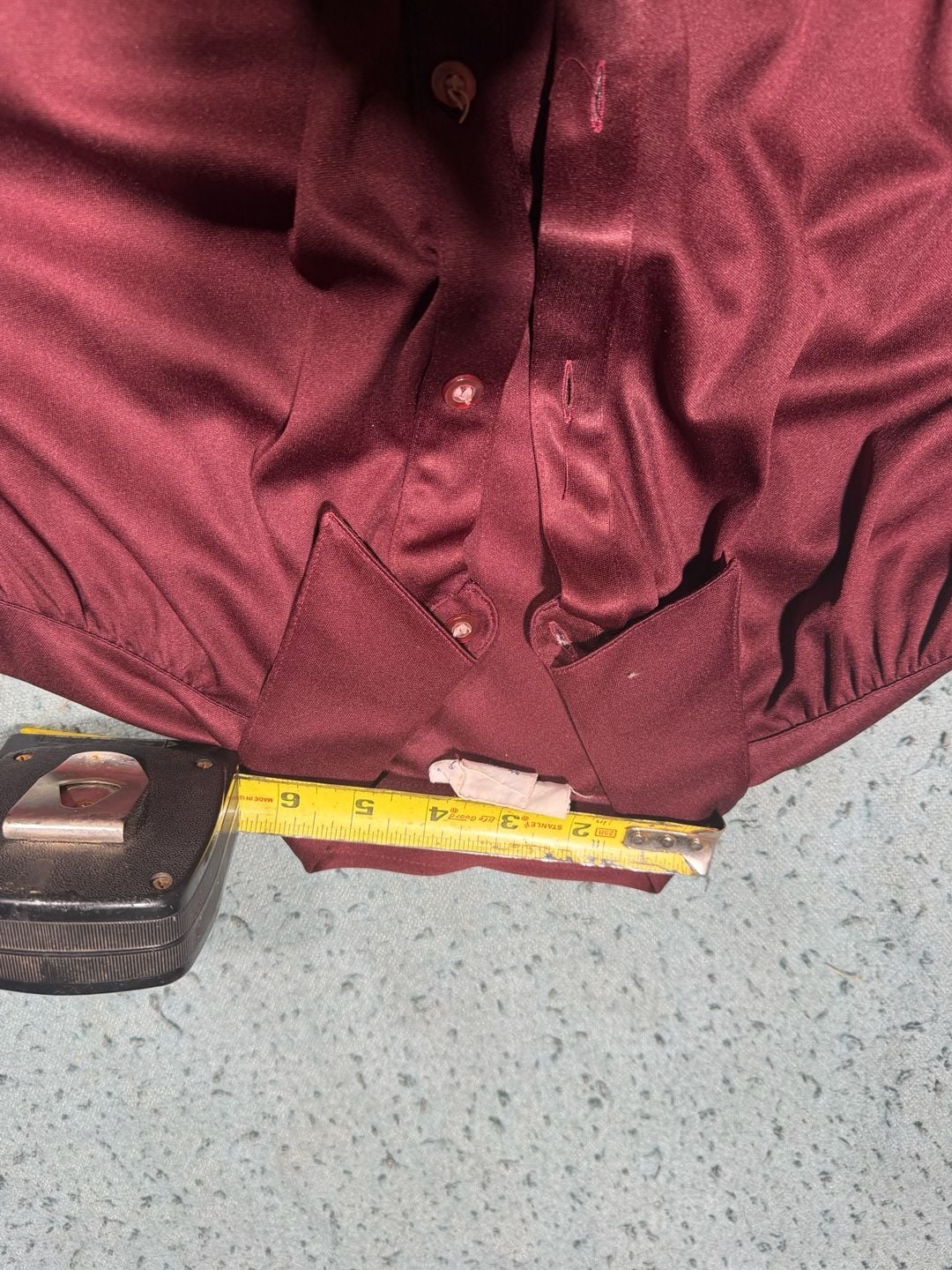 Bobbie Brooks Long Sleeve Button-Up Shirt Burgundy 7