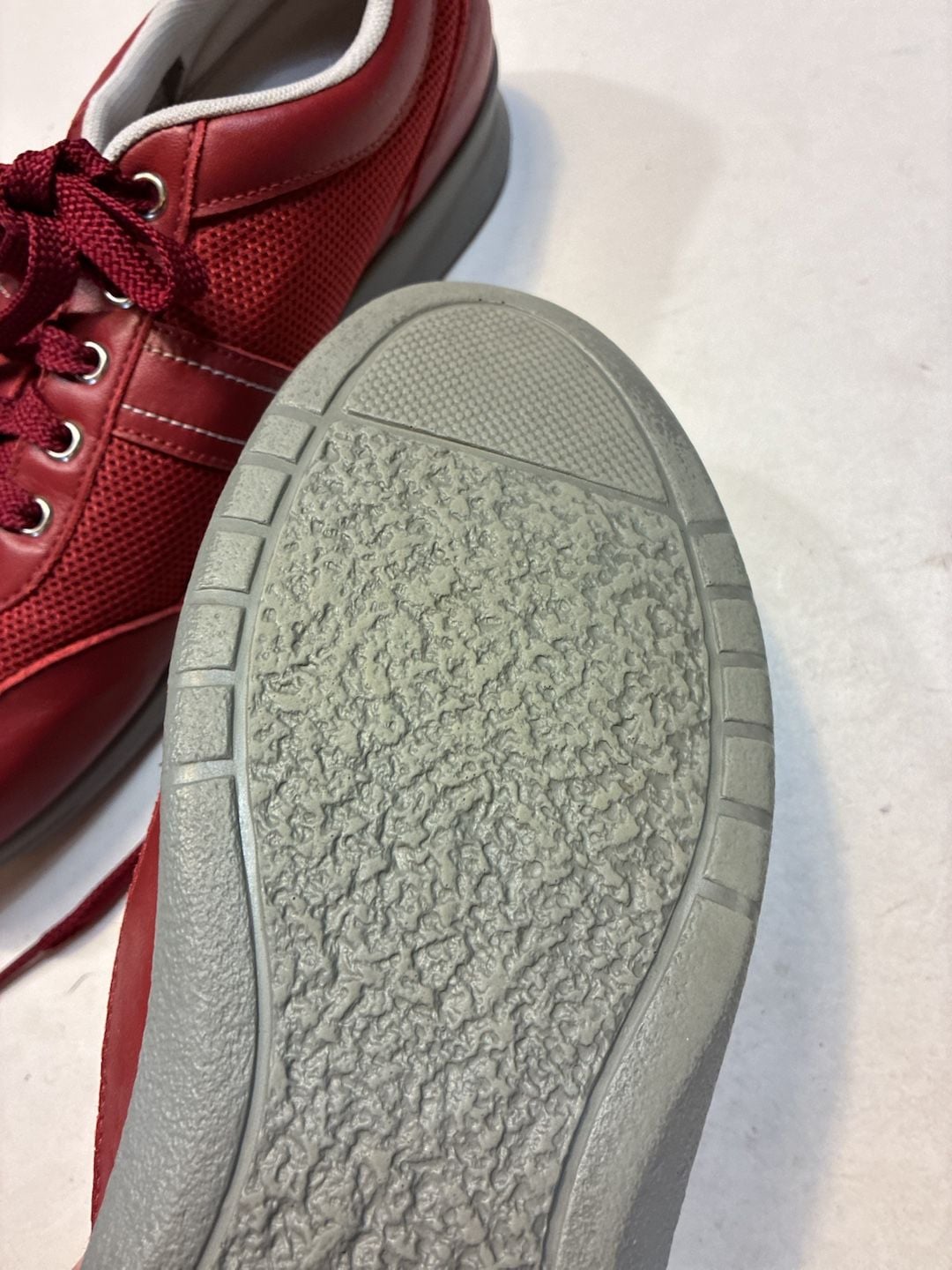 SAS FT Mesh Ruby Sneakers Red Leather Walking Shoes 10