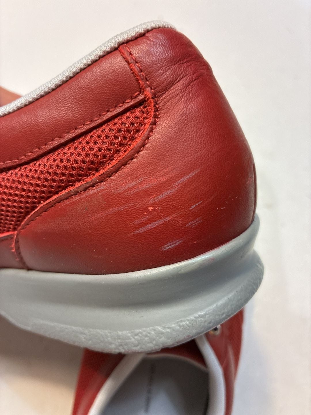 SAS FT Mesh Ruby Sneakers Red Leather Walking Shoes 11