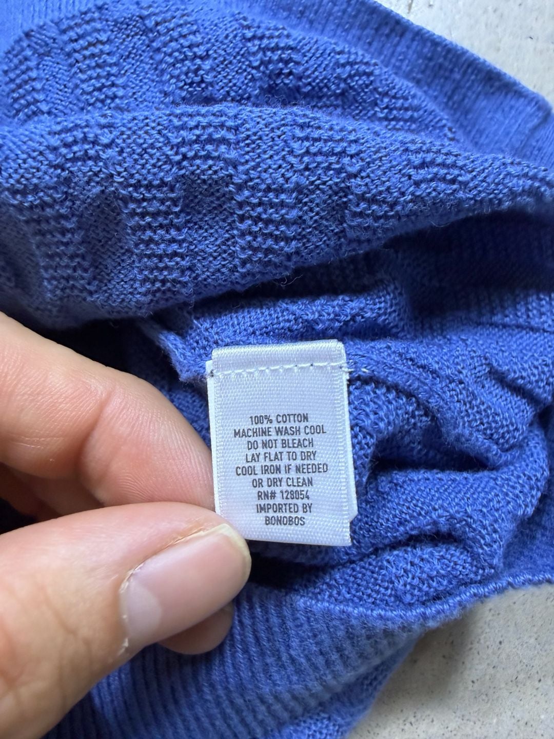 Bonobos Knit Polo Size M Blue Cotton Short Sleeve Sweater 6
