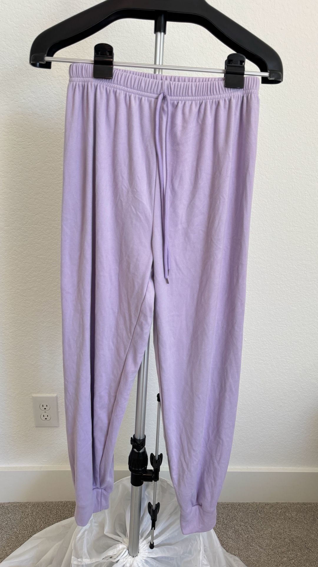 Jogger Pants Size L Purple Drawstring 2