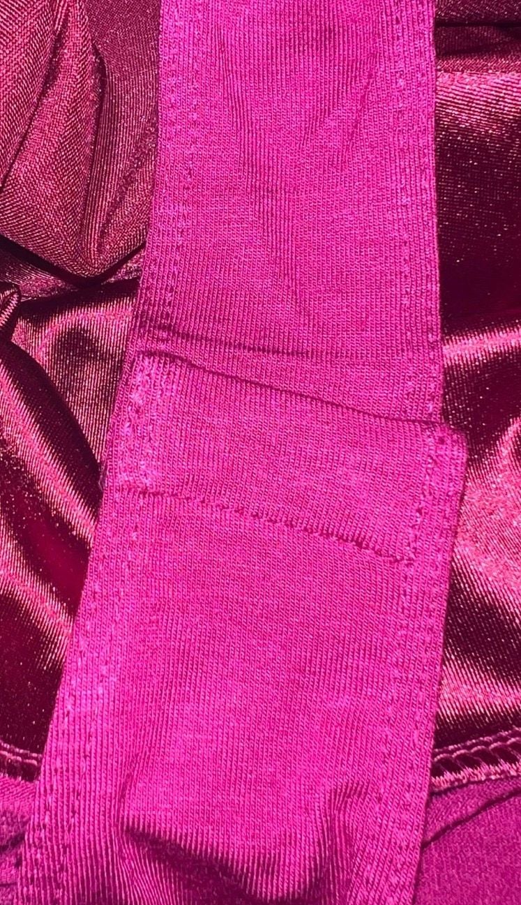 Lulu’s Satin Corset Bodysuit Burgundy Berry XS 4