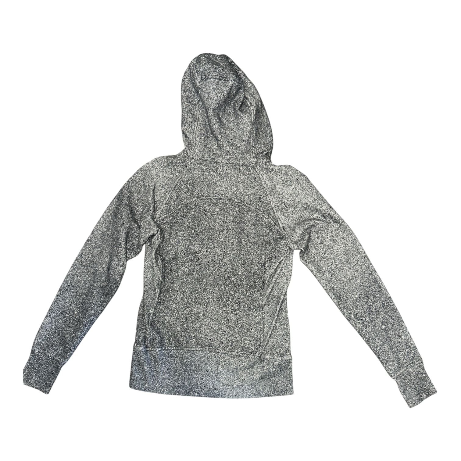 Lululemon Scuba Hoodie Size 6 Gray Speckled Full Zip 4