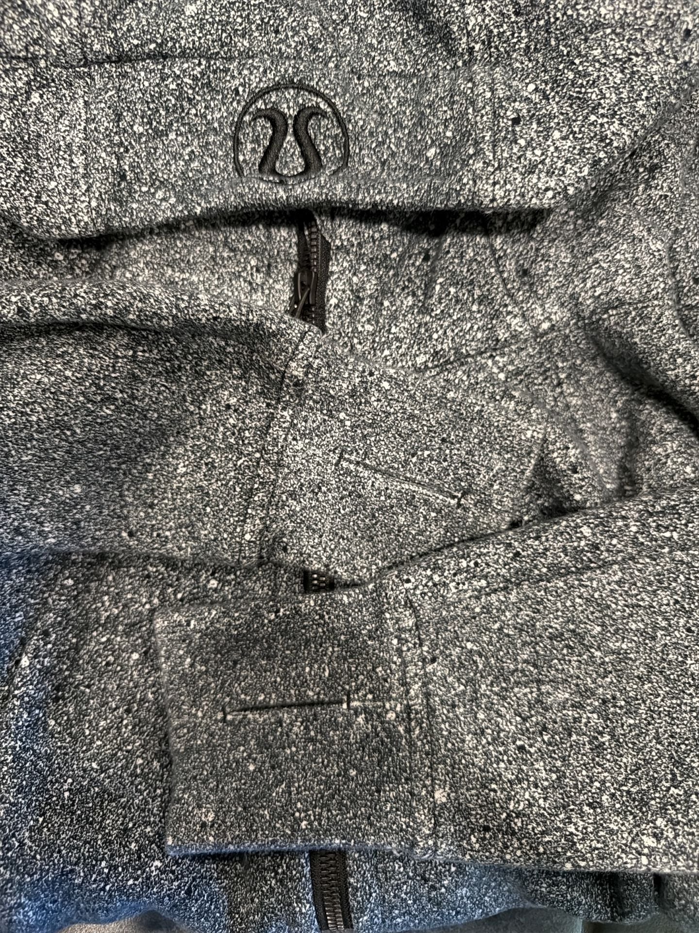 Lululemon Scuba Hoodie Size 6 Gray Speckled Full Zip 6