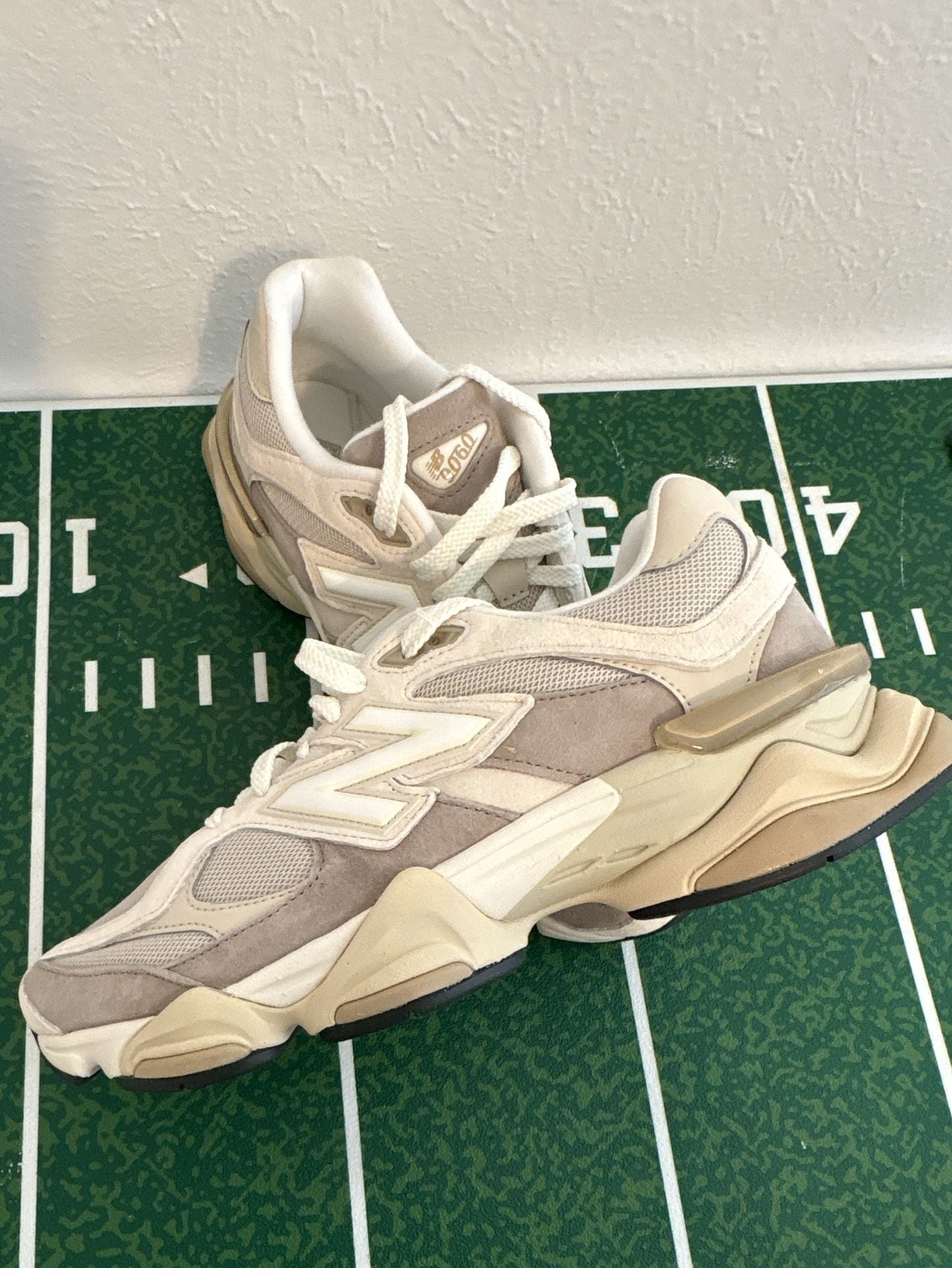 New Balance 9060 Size 10M / 11.5W Sea Salt Oatmeal Sneakers 6