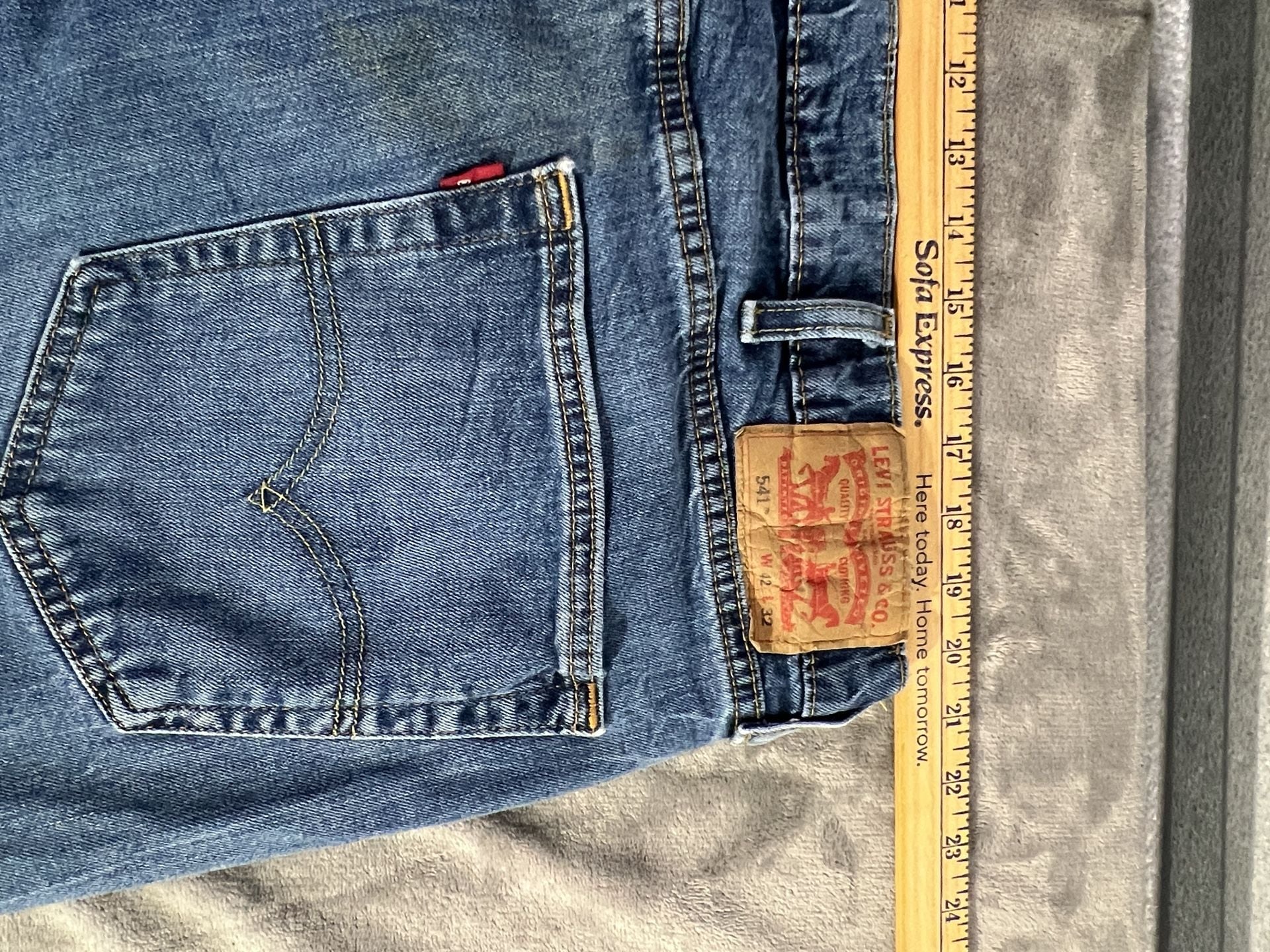 Levi's 541 Athletic Fit Jeans Size 42x32 Blue Denim 9