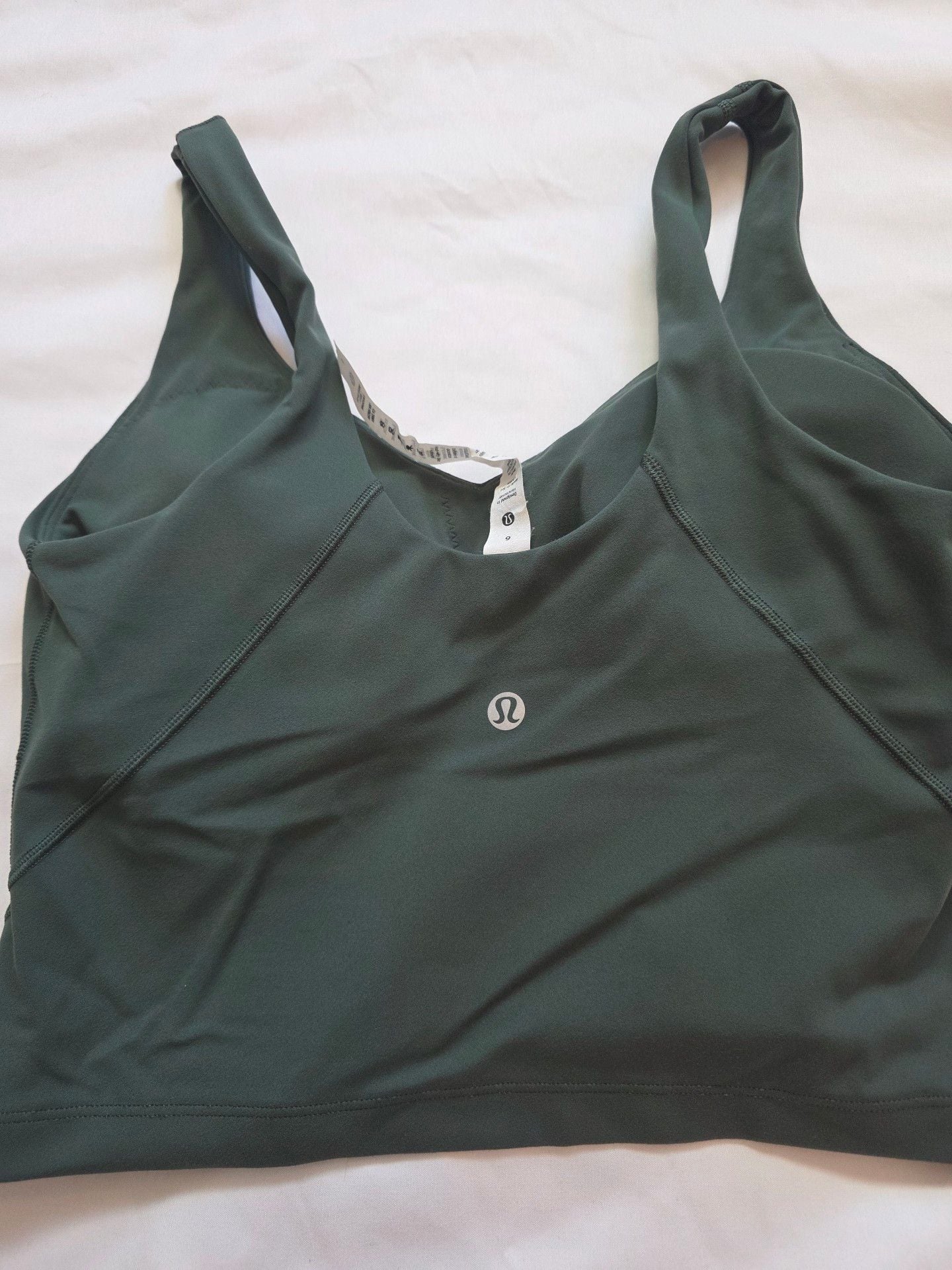 Lululemon Align Tank Top Size 6 Green Athletic Crop 3