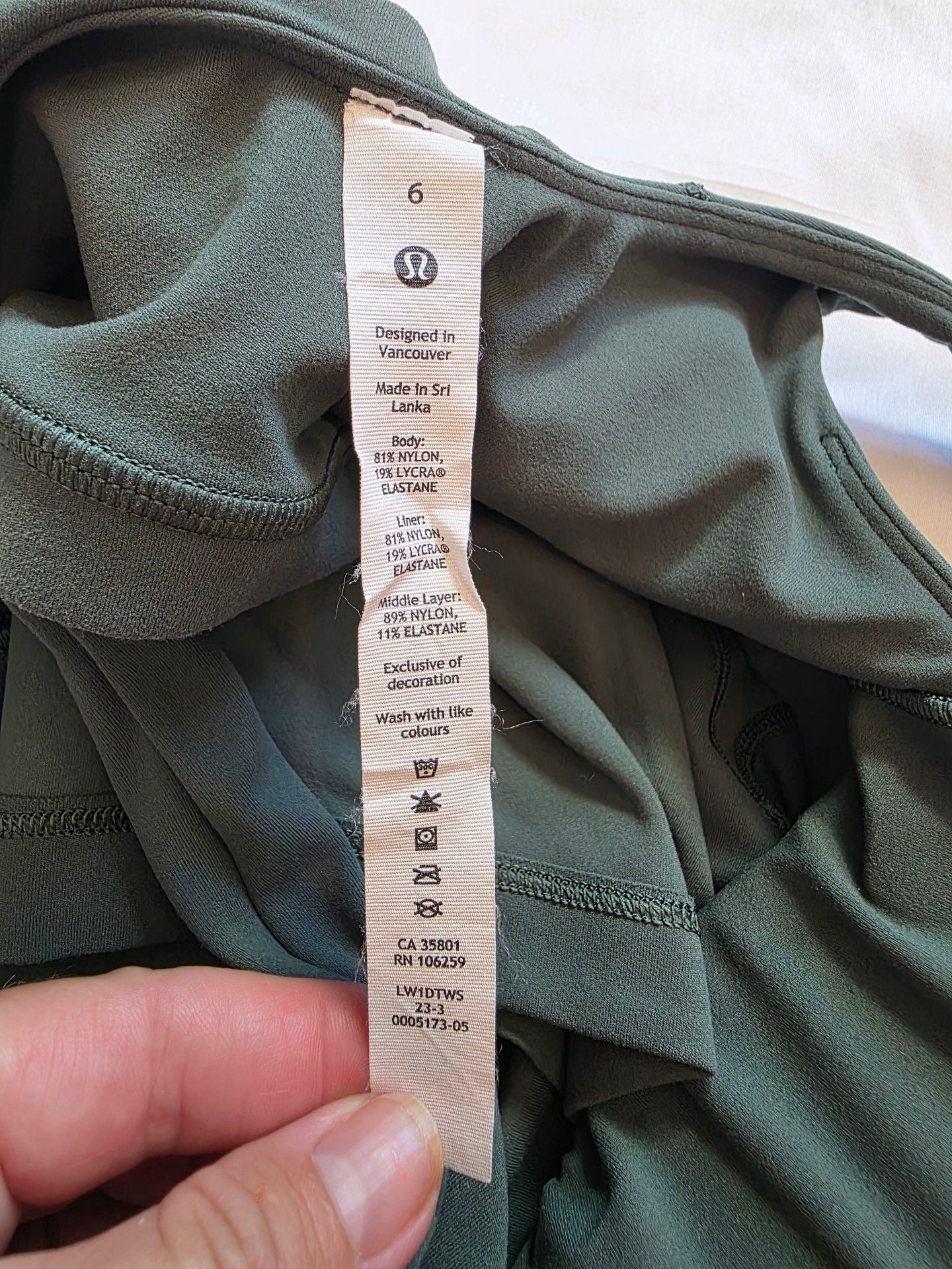 Lululemon Align Tank Top Size 6 Green Athletic Crop 4