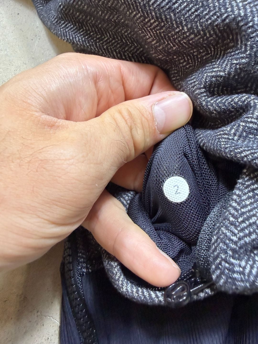Lululemon Daily Practice Jacket Full Zip Hoodie Gray Herringbone scuba 8