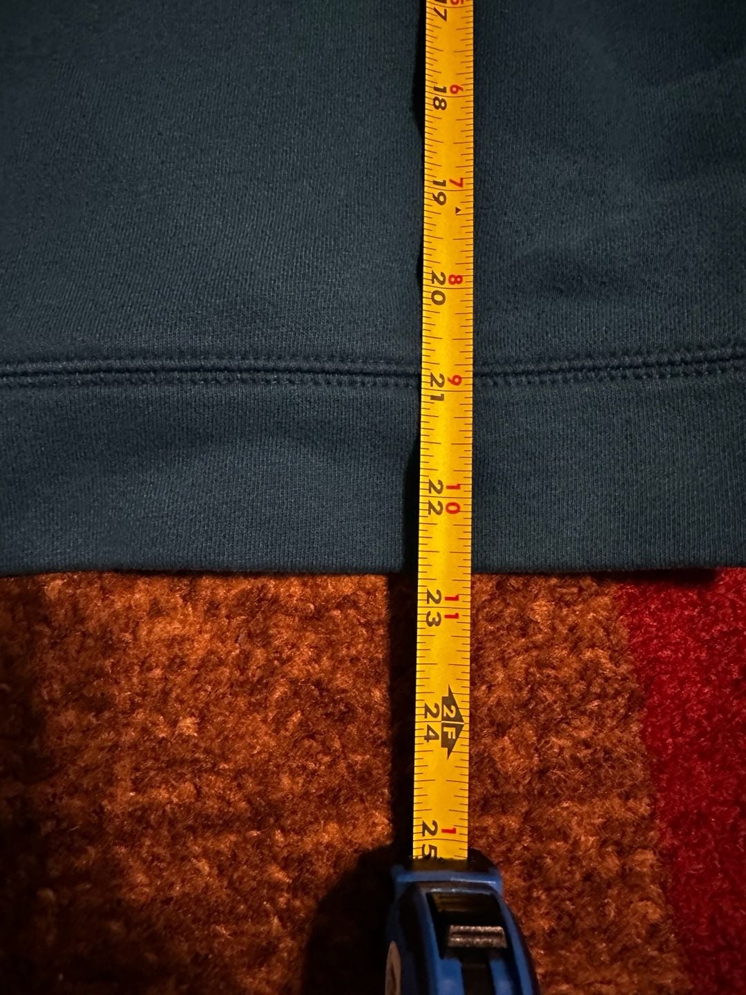 Tek Gear Ultrasoft Fleece Zip Hoodie Size L Teal Blue Full Zip Sweatshirt 6