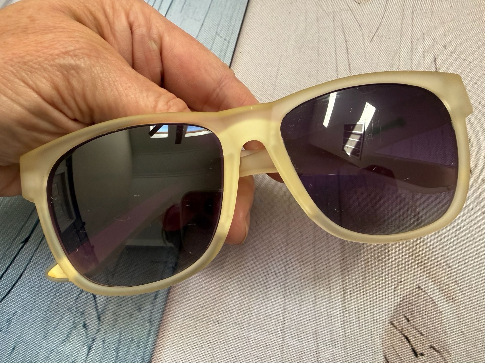 Goodr OG Sunglasses Yellow Frame Polarized Running Sport 4
