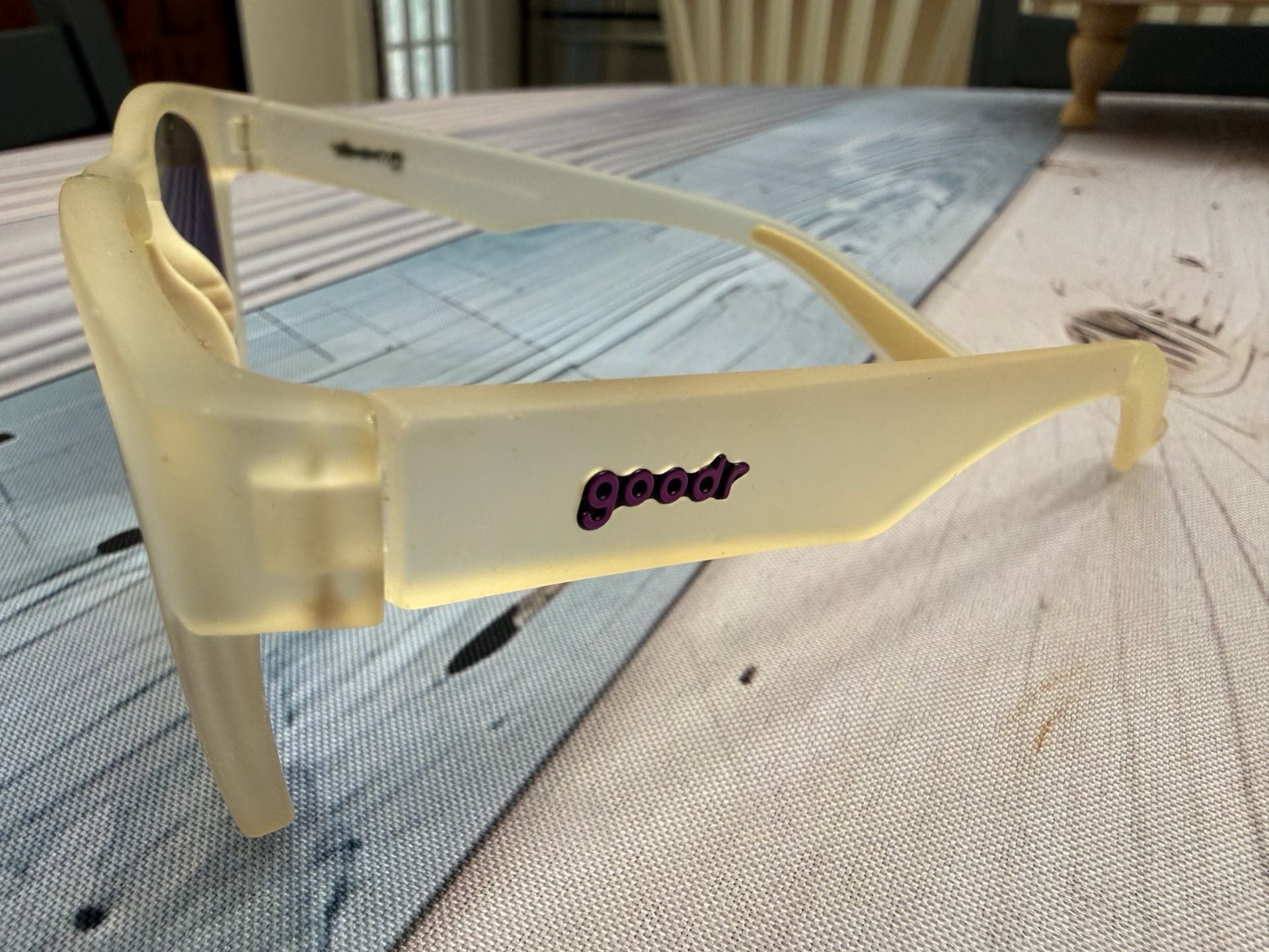 Goodr OG Sunglasses Yellow Frame Polarized Running Sport 5