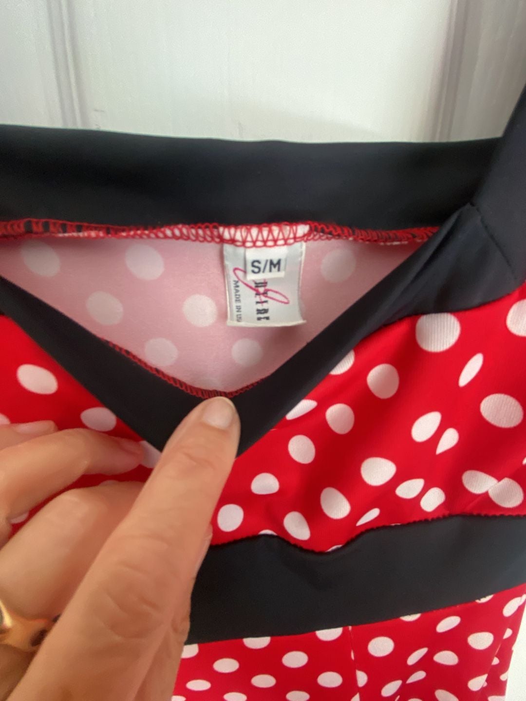 J Valentine Dress Size S/M Red White Polka Dot Costume Minnie 4