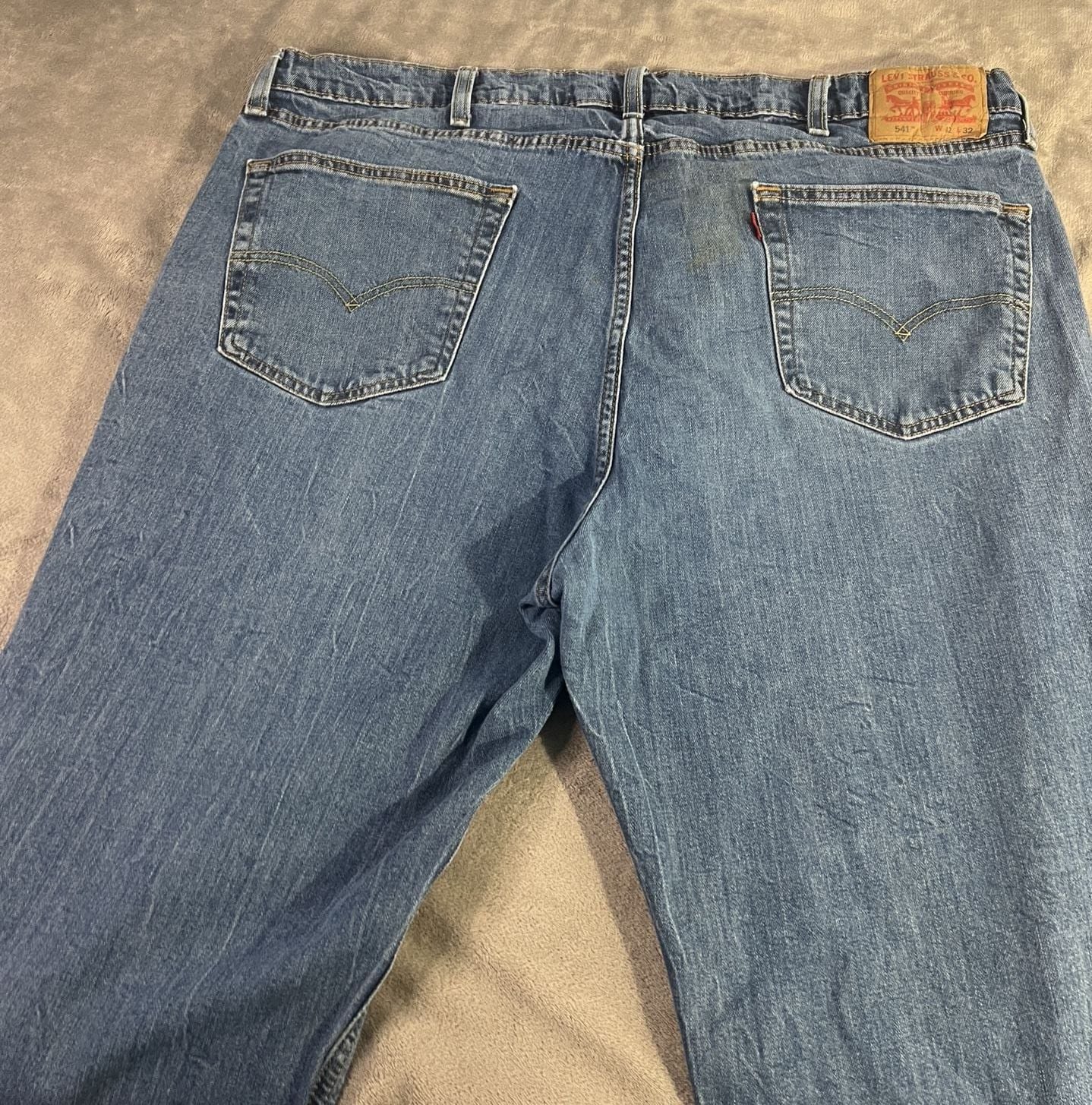 Levi's 541 Athletic Fit Jeans Size 42x32 Blue Denim 6