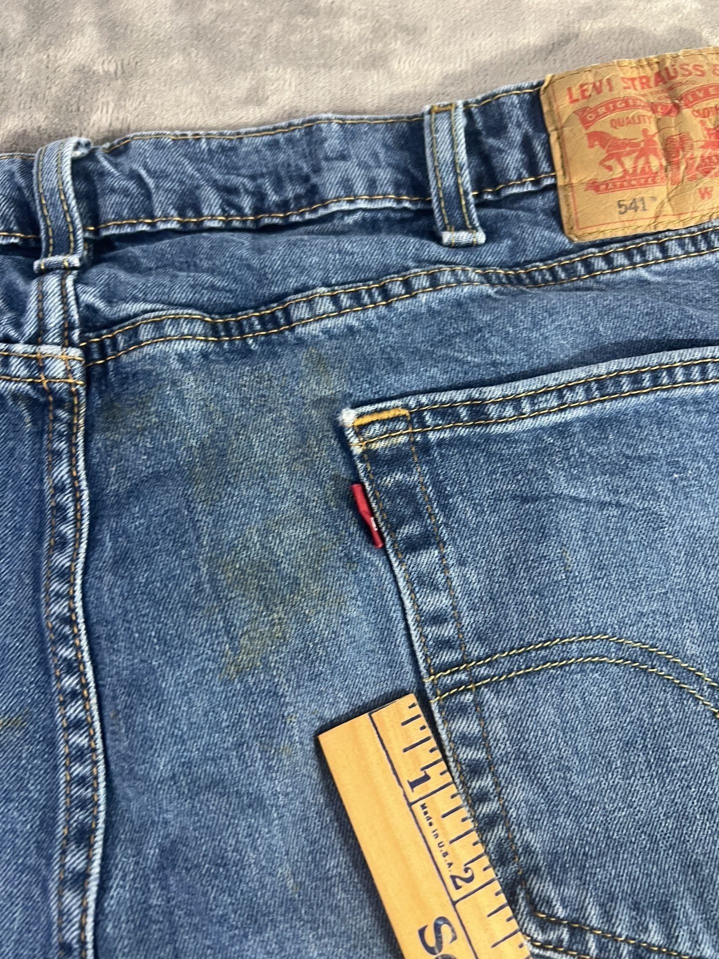 Levi's 541 Athletic Fit Jeans Size 42x32 Blue Denim 7