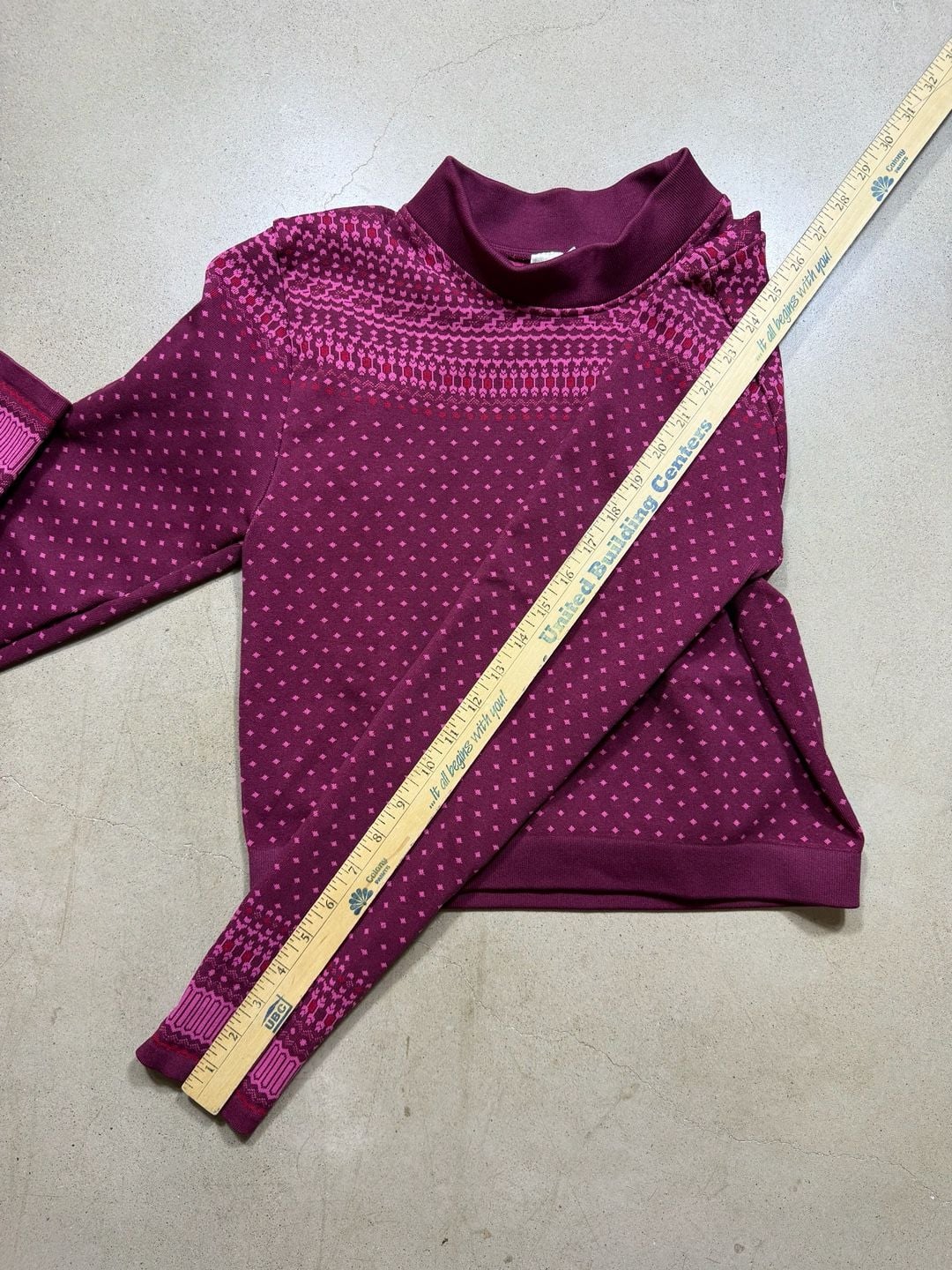 Fabletics Holly Seamless Long-Sleeve Top Size XL Burgundy 6