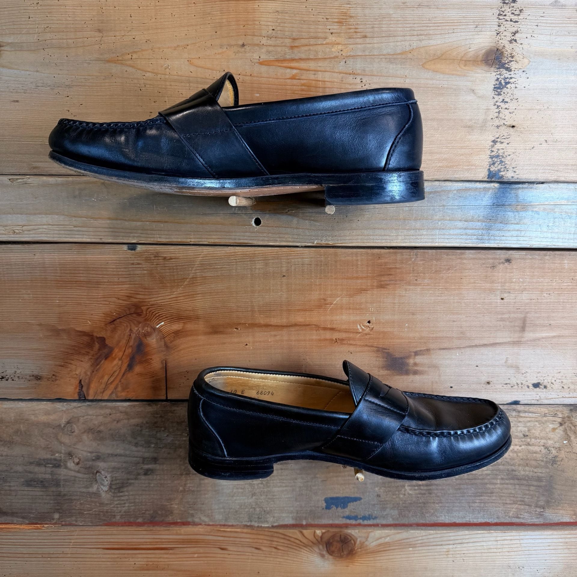 Allen Edmonds Cameron Penny Loafer Size 10 E Black Leather 3