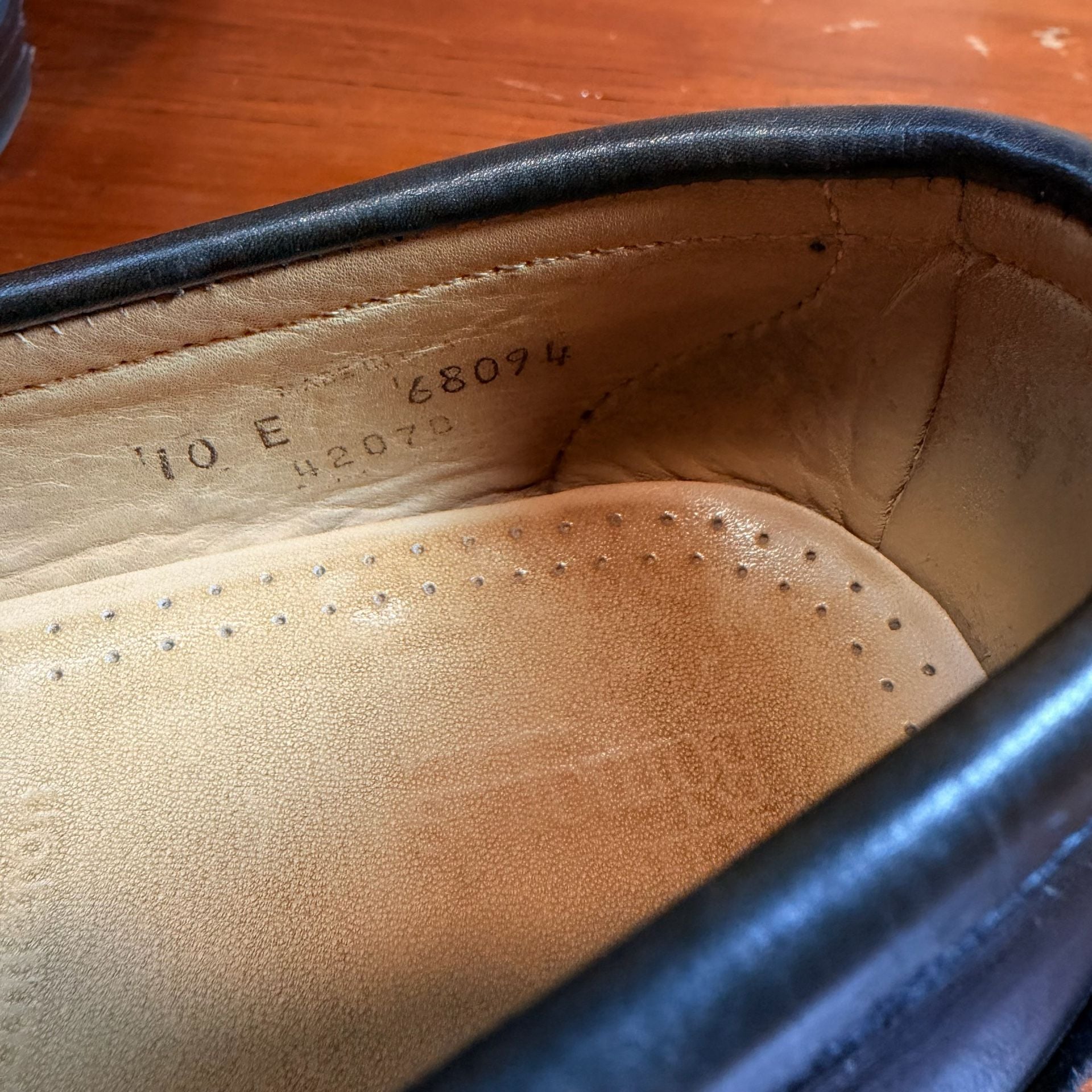 Allen Edmonds Cameron Penny Loafer Size 10 E Black Leather 8
