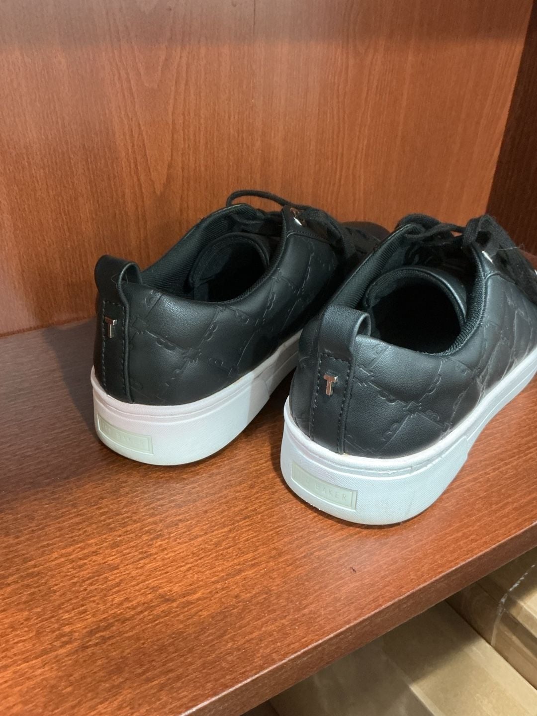 Ted Baker London Black Quilted Leather Sneaker #71 4